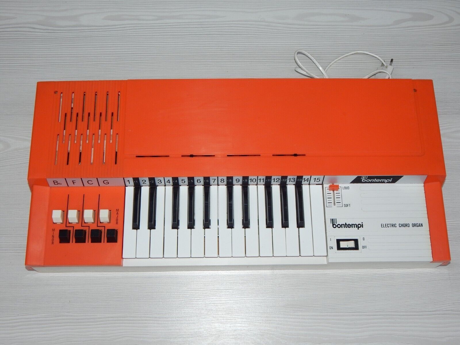used Electric Chord Organ BONTEMPI B104 Keys Vintage - BONTEMPI