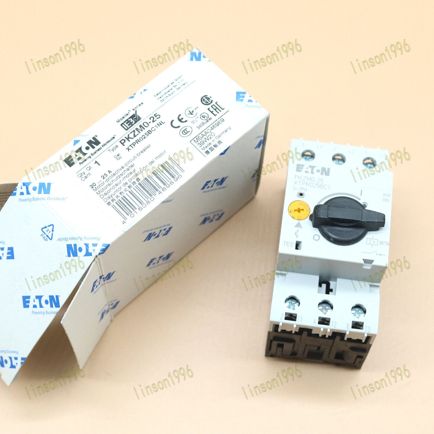 Eaton 25A Magnetic Circuit Breaker PKZM0-25 - EATON