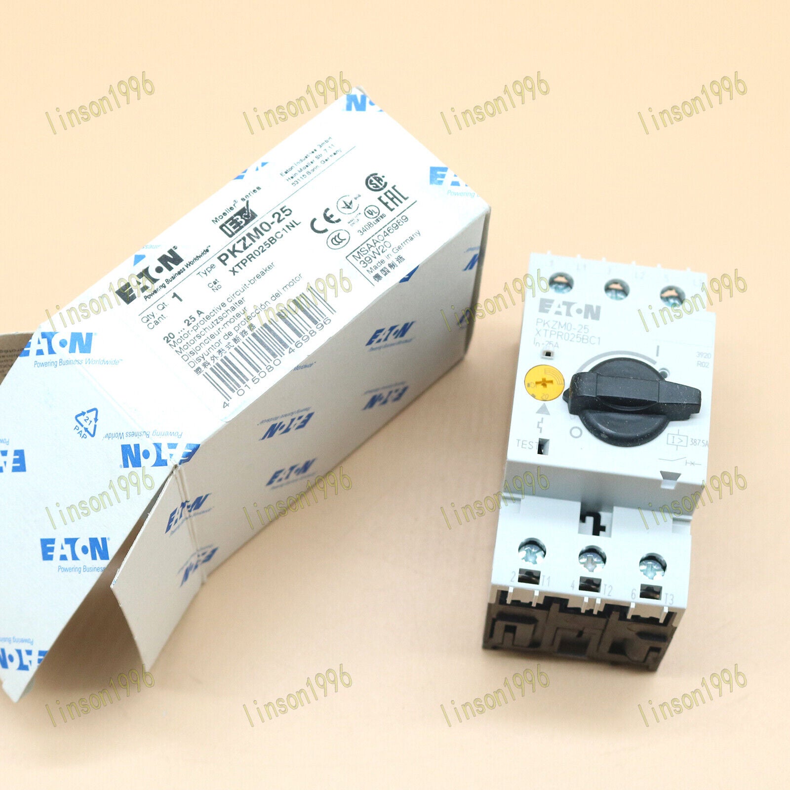 Eaton 25A Magnetic Circuit Breaker PKZM0-25 - EATON