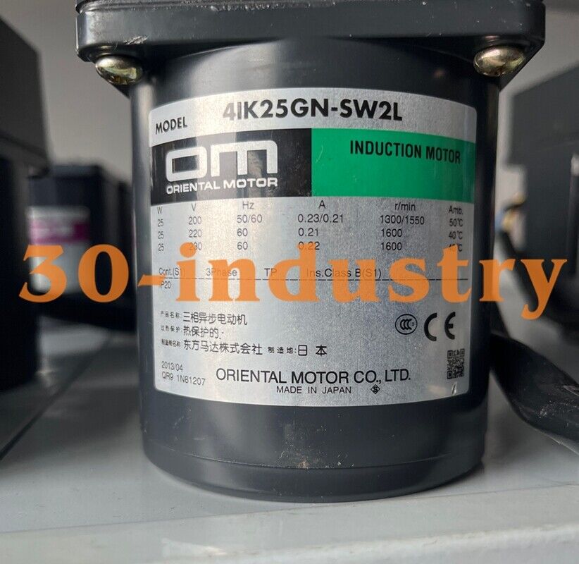 Oriental Motor 4IK25GN-SW2L 25W 3-Phase Gear Reducer Motor - ORIENTAL MOTOR
