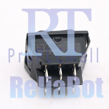 SCI R13-87 6 Pins 10A 250VAC Rocker Switch Double Side Self-Reset 1x