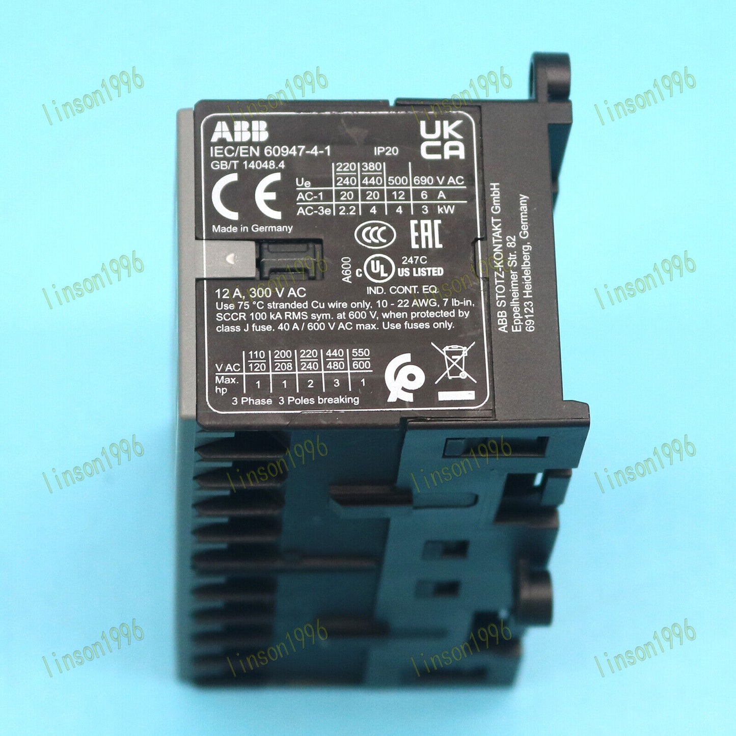 VBC6-30-10 ABB DC Control Contactor 24V - ABB