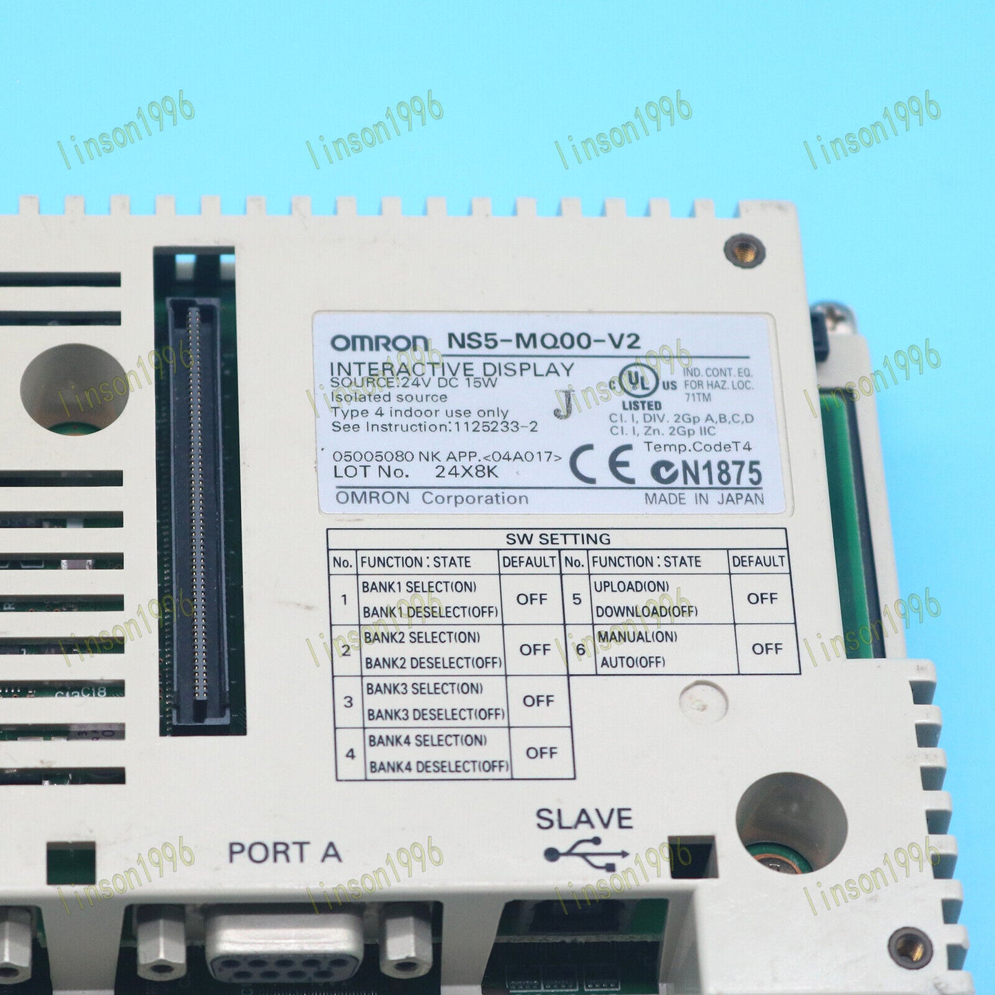 Used Omron NS5MQ00V2 Touch Panel, Tested and Working - OMRON