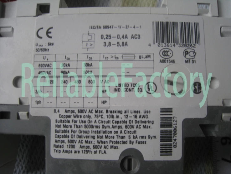 1PC ABB MS116-4.0 motor protection free shipping