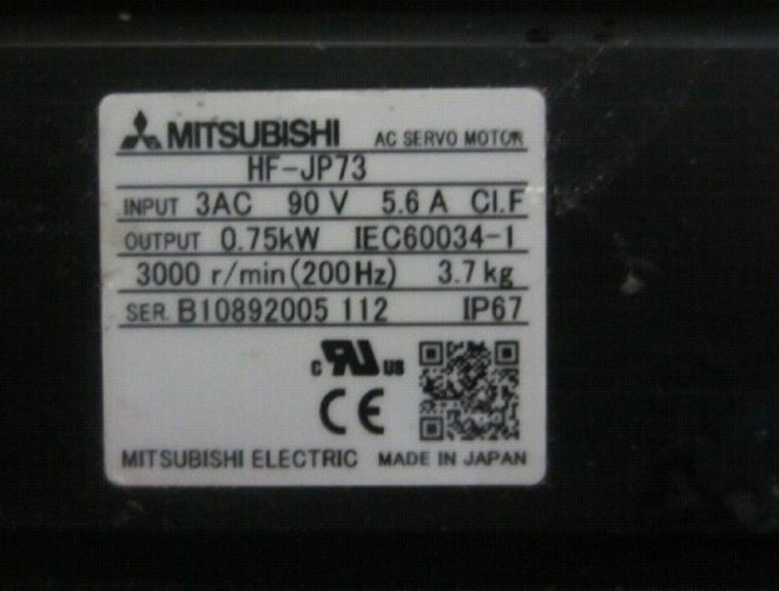 Used Mitsubishi HF-JP73 Testing Good Condition - MITSUBISHI
