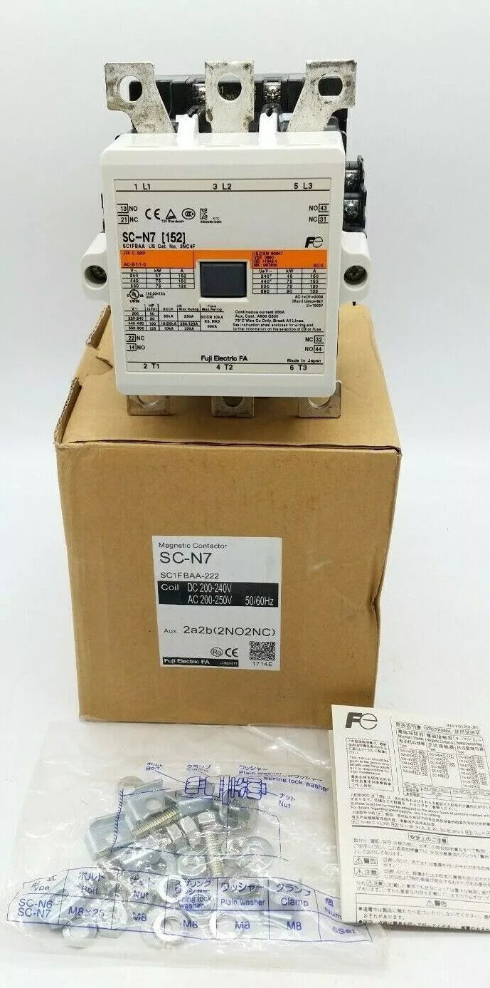 1PCS NEW In Box FUJI SC-N7 (152) 220 VAC AC Contactor SCN7 fuji