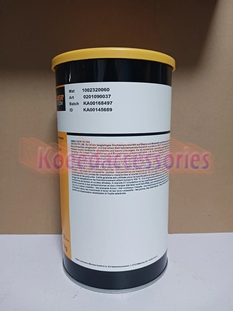 KLUBER Lubrication AMBLYGON TA 15/2 Grease 1Kg ( 2.2 LB ) #US