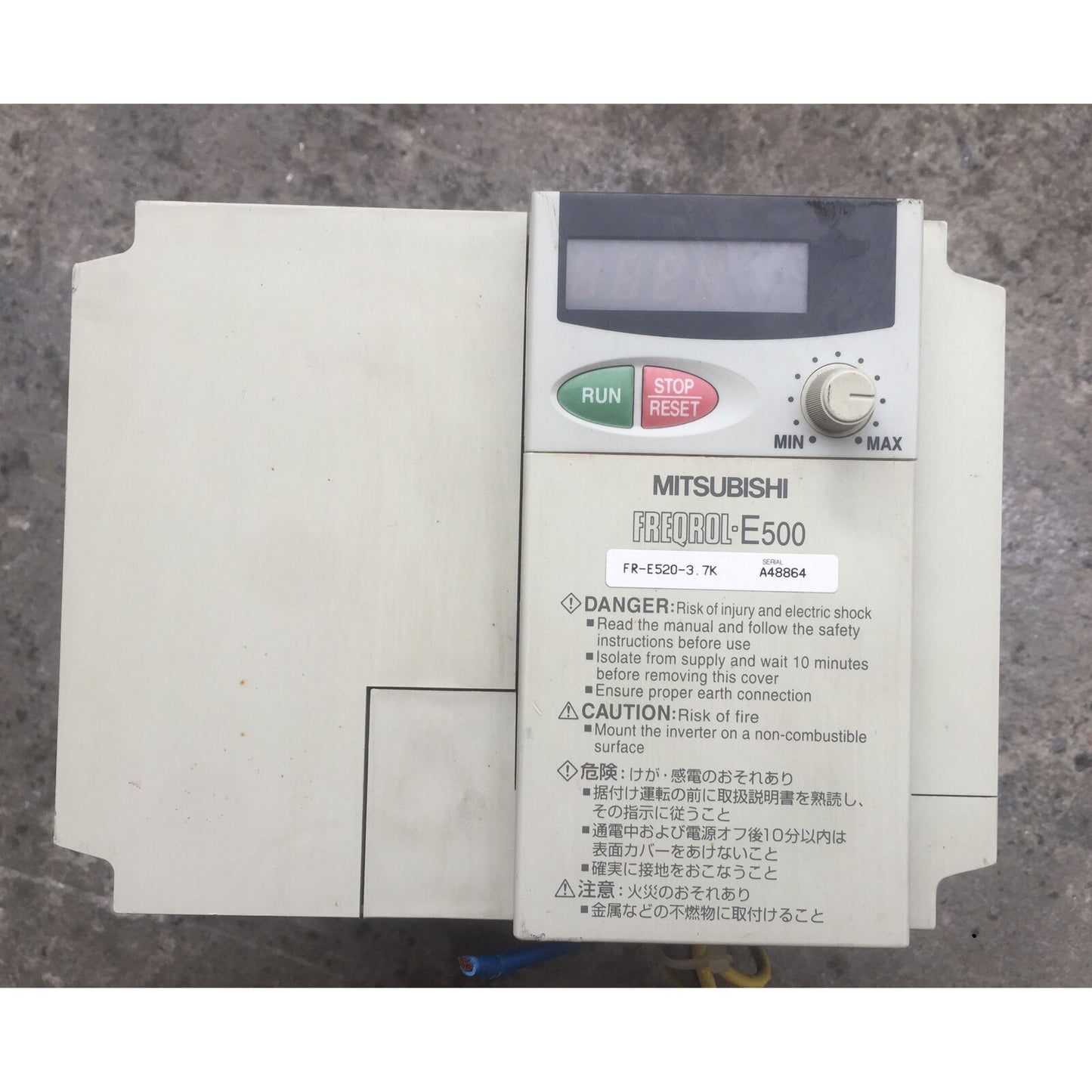 Used Mitsubishi Inverter FR-E520-3.7K 220V - MITSUBISHI