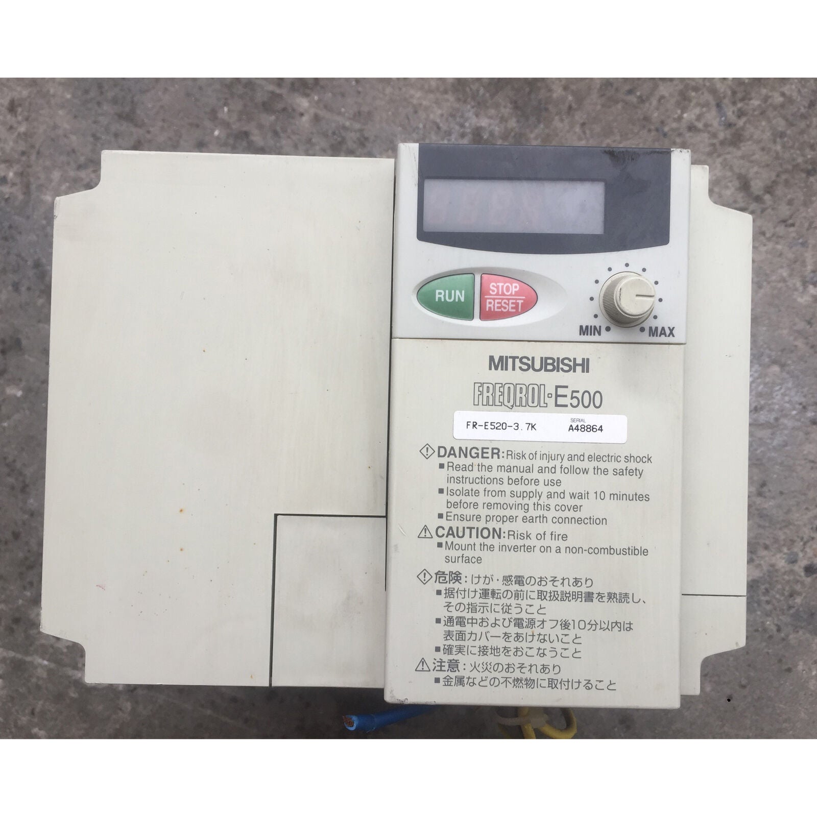 Used Mitsubishi Inverter FR-E520-3.7K 220V - MITSUBISHI