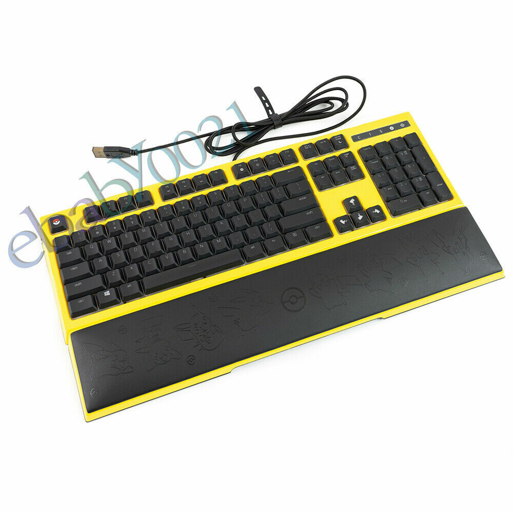 Razer RAZER Pokemon Pikachu wired gaming keyboard 104keys with mechanical keycaps and backlighting - RAZER