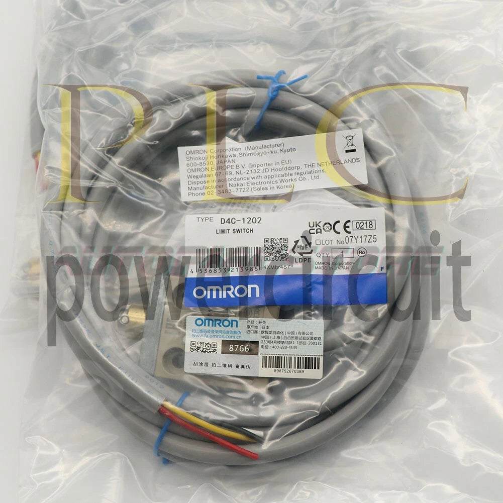 1PC OMRON D4C-1202 limit switch with VCTF oil resistant cable Free shipUS