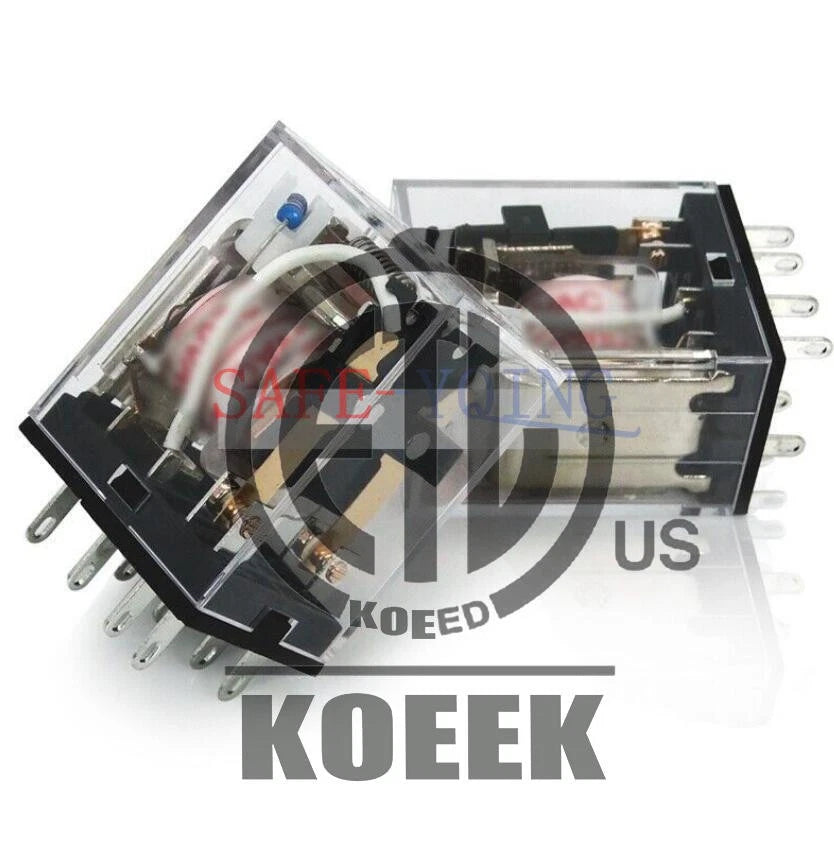5Pcs CHNT small electromagnetic relay JZX-22F(D)/2Z 8-pin AC24V #Ko