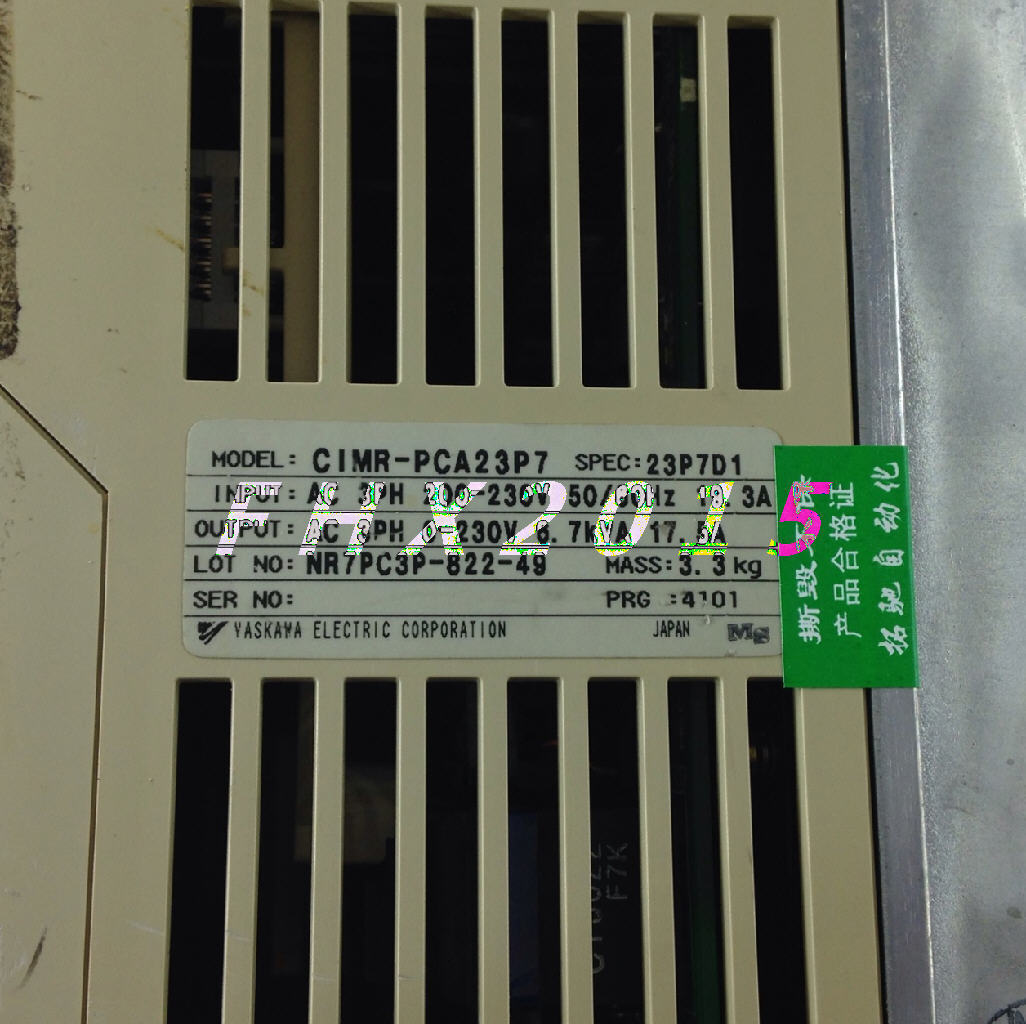 used Yaskawa 606PC3 3.7KW 220V CIMR-PCA23P7 - YASKAWA