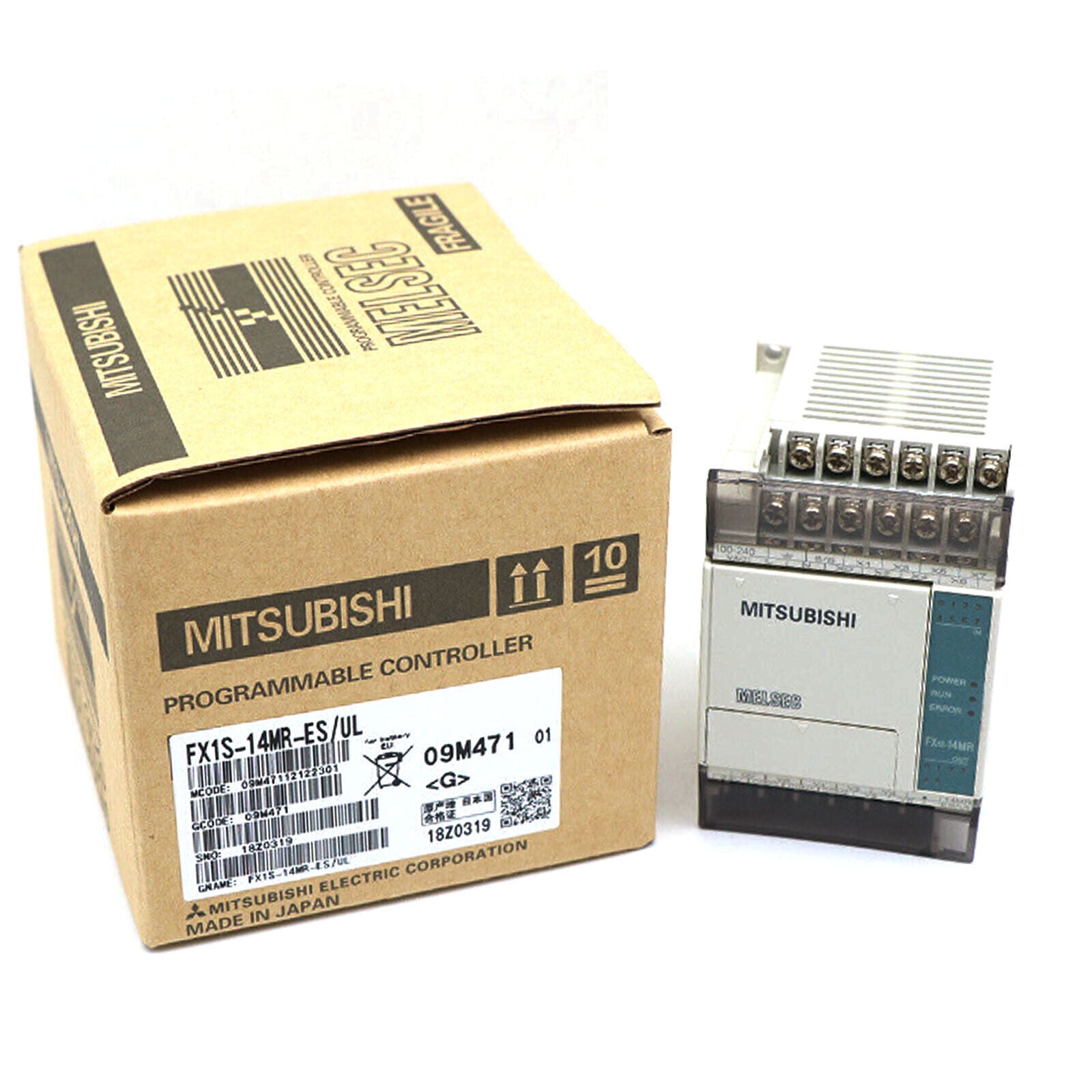 MITSUBISHI FX1S-14MR-ES/UL (FX1S14MRESUL) programmable controller with advanced control features and ES/UL certification - MITSUBISHI