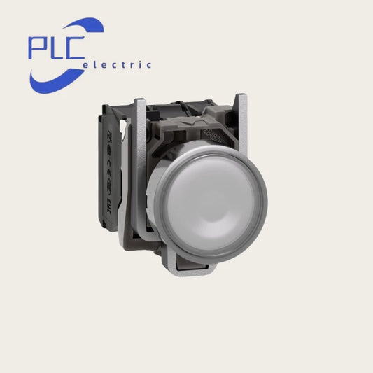 SCHNEIDER ELECTRIC XB4BW31G5 PUSHBUTTON WHITE NSMP 1NO + 1NC 110...120V AC