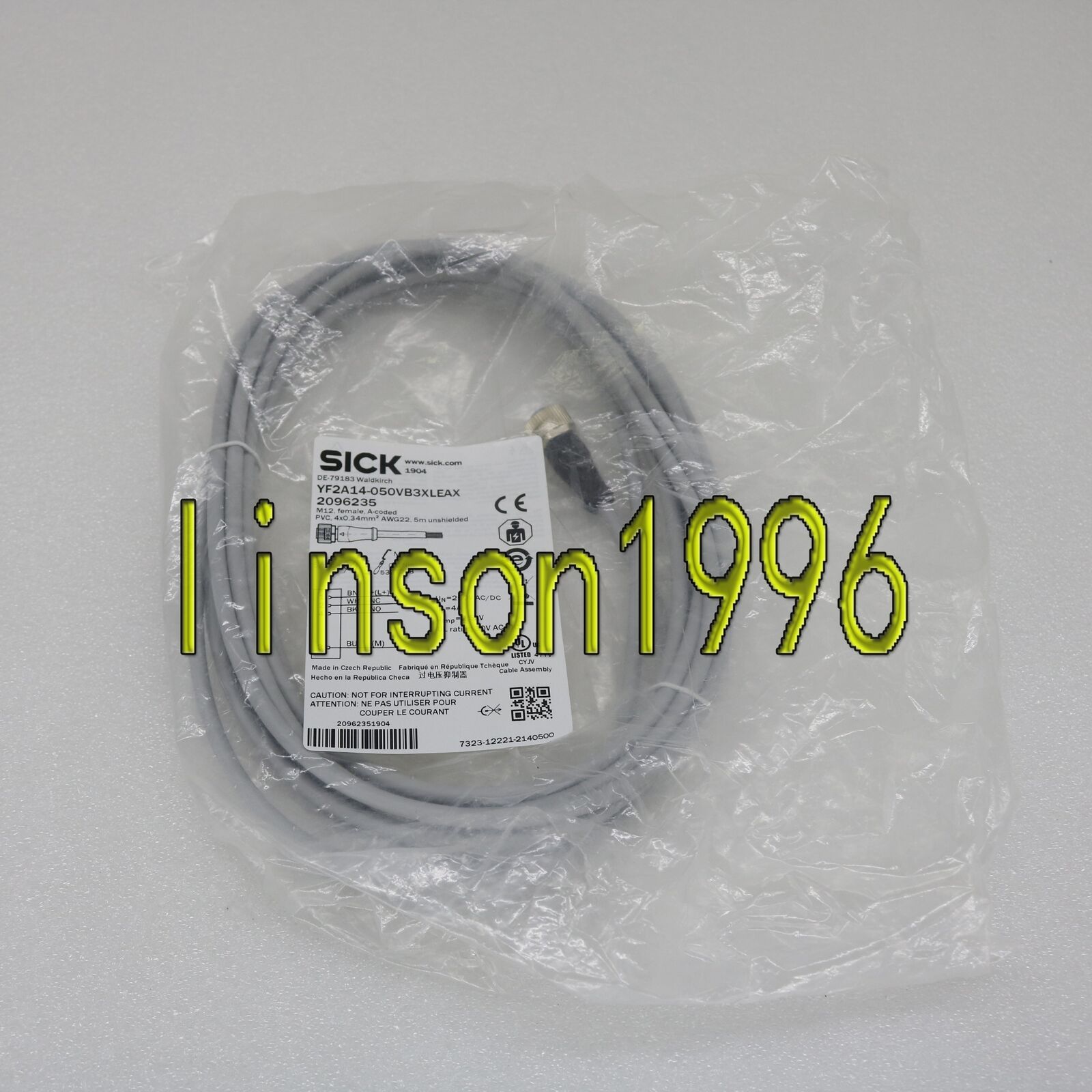 ONE SICK Cable Connection YF2A14-050VB3XLEAX Fast Ship - ONE SICK