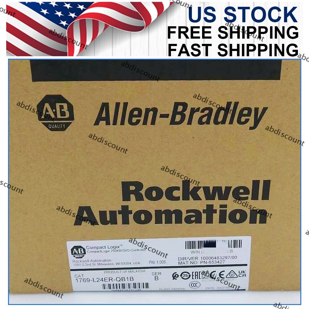 Allen Bradley CompactLogix 750KB Controller, 1769-L24ER-QB1B - ALLEN BRADLEY