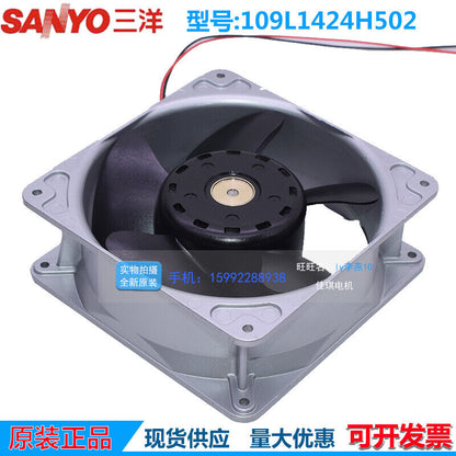 new 109L1424H502 for SANYO DC24V 0.6A 140*140*50mm Aluminum Axial Cooling Fan 2-wire