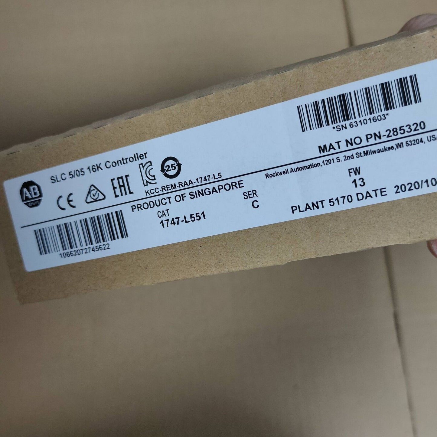Allen-Bradley SLC 500-16K Controller Module NEW Factory Sealed - ALLEN-BRADLEY