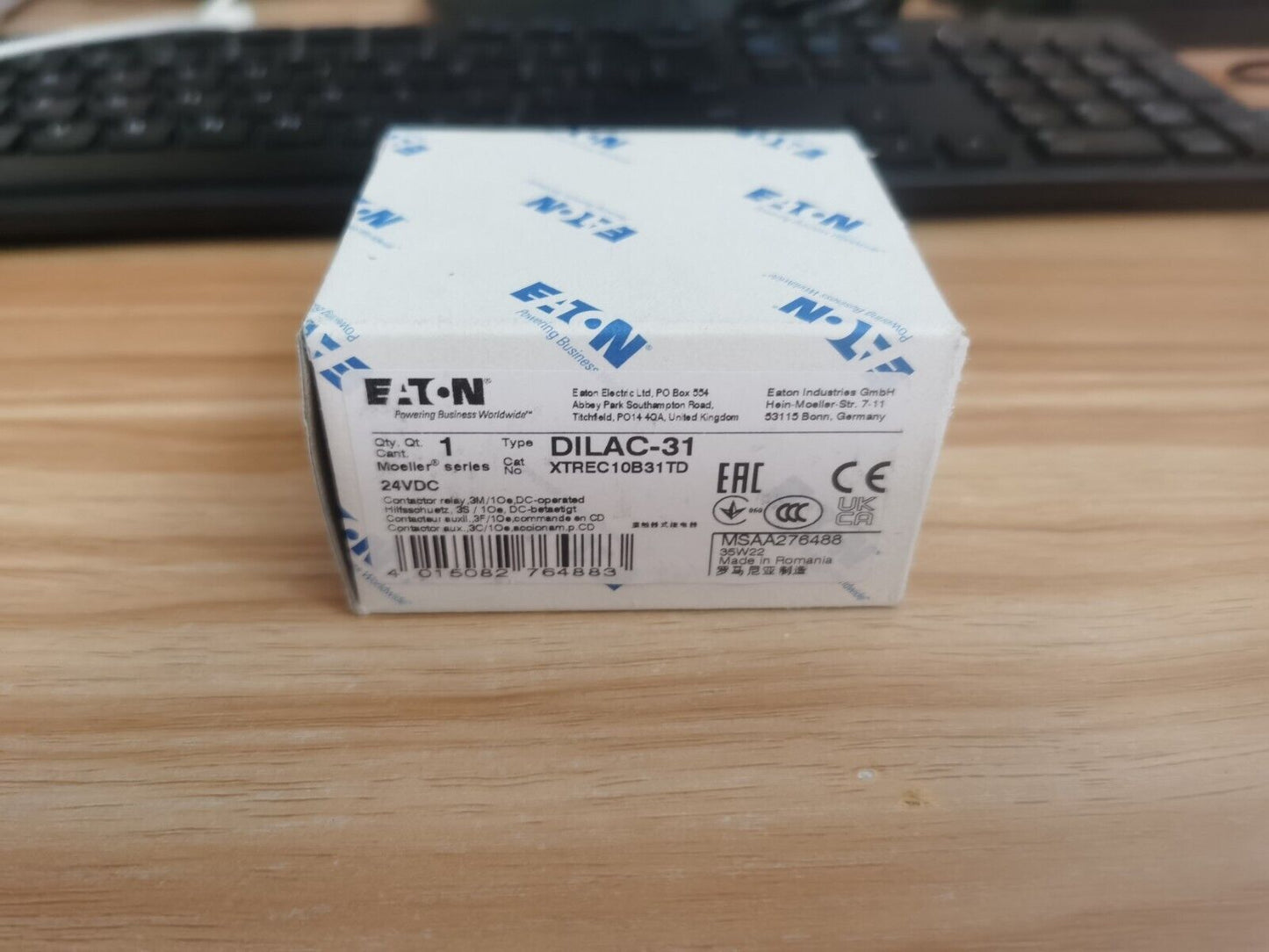 new 1PCS Eaton Moeller DILAC-31 XTREC10B31TD DC Contactor 24VDC - EATON MOELLER