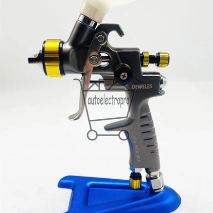 Black Mini931G Car Paint Spray Gun HVLP Repair Tool 0.5/0.8mm Nozzle 250mm Cup