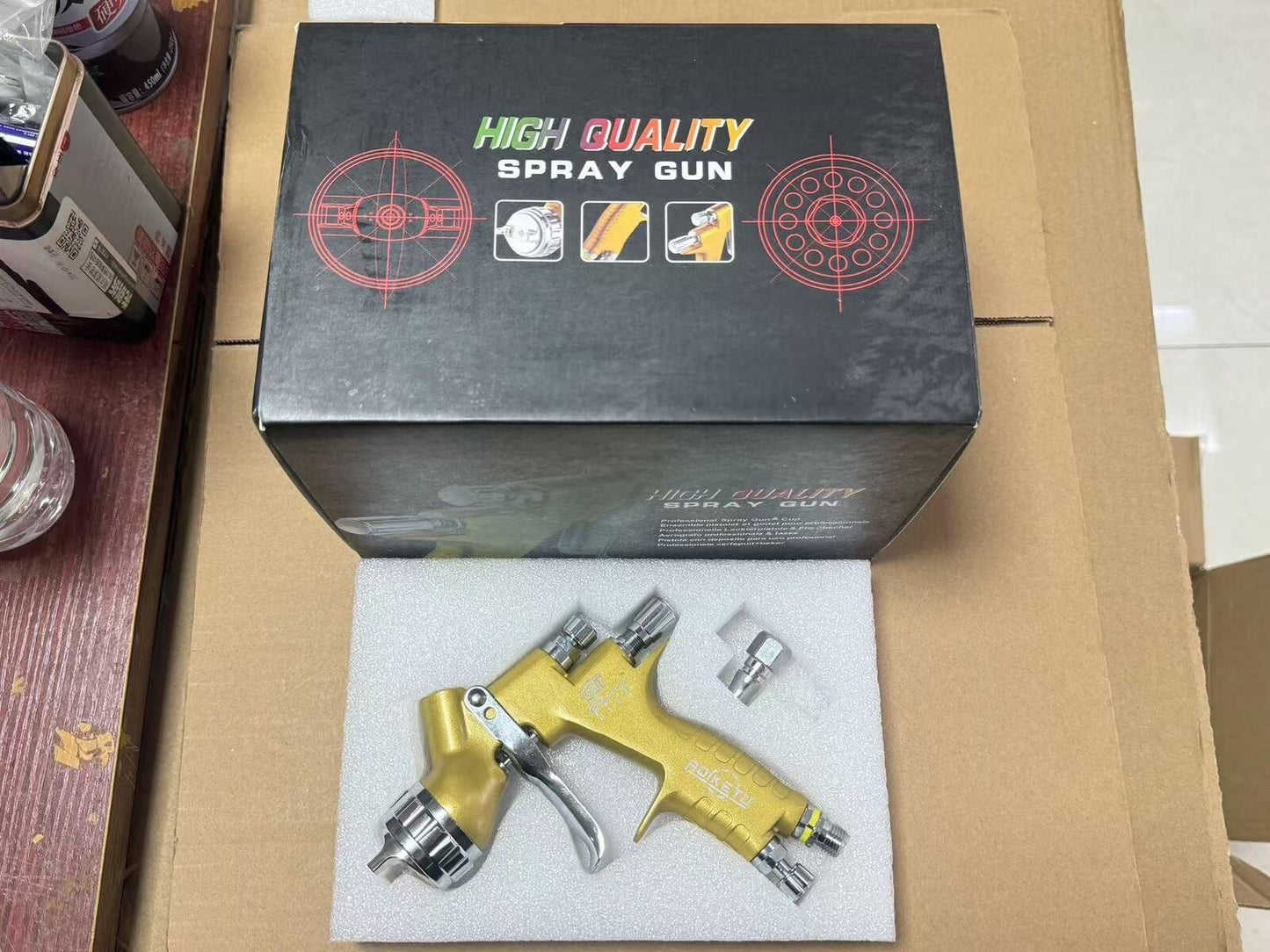 new Car TE20 1.3/1.8mm Nozzle Spray Gun HVLP PRO Car Paint Tool Pistol for Devilbiss
