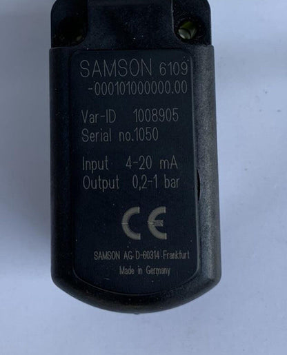 SAMSON 6109 Electropneumatic Converter - SAMSON