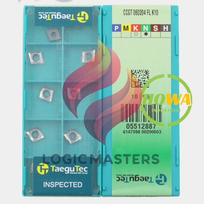 10Pcs/Box TaeguTec CCGT060204 FL CCGT060204FL K10 CNC Blade Carbide Inserts