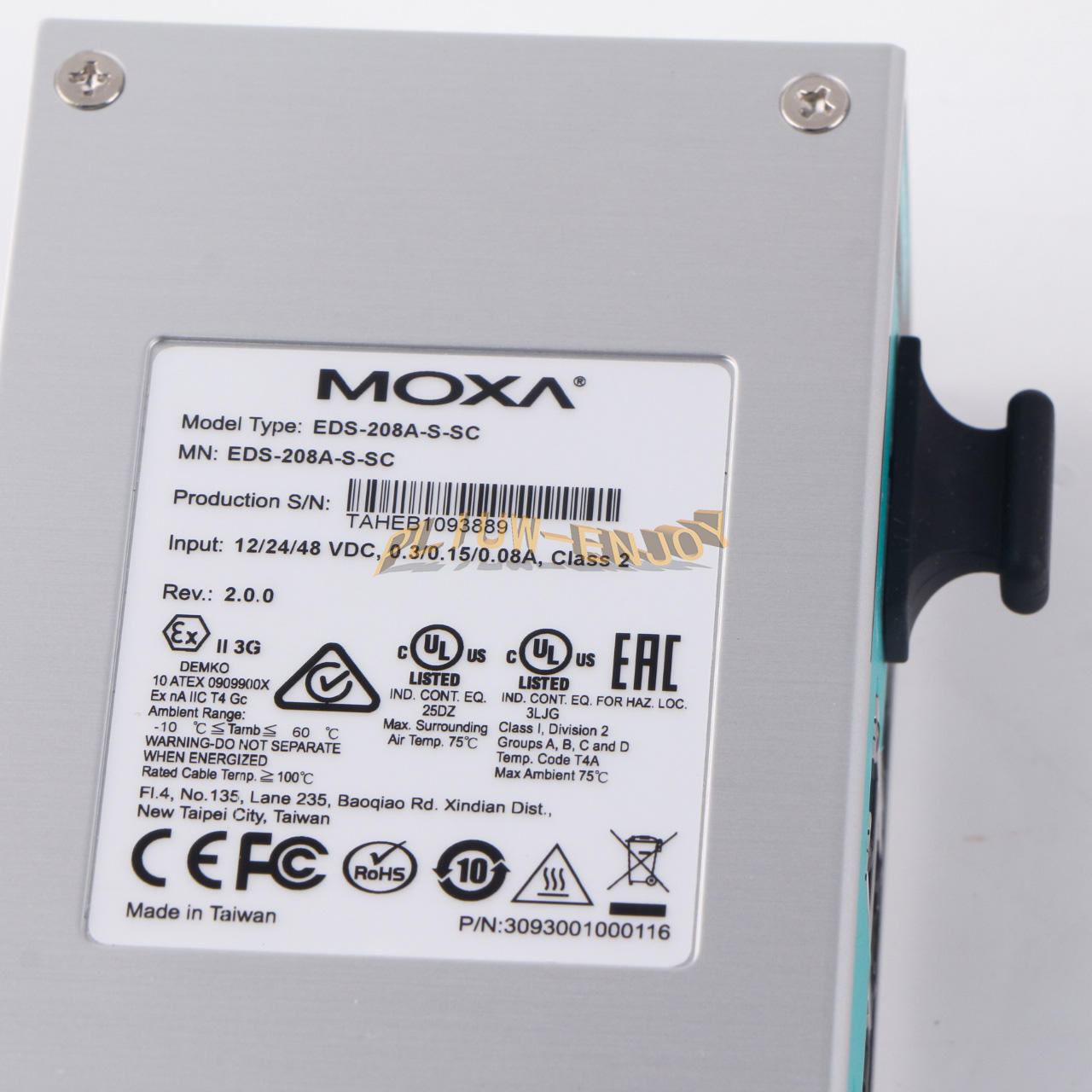 new 1PCS   MOXA EDS-208A-S-SC Industrial Ethernet switch