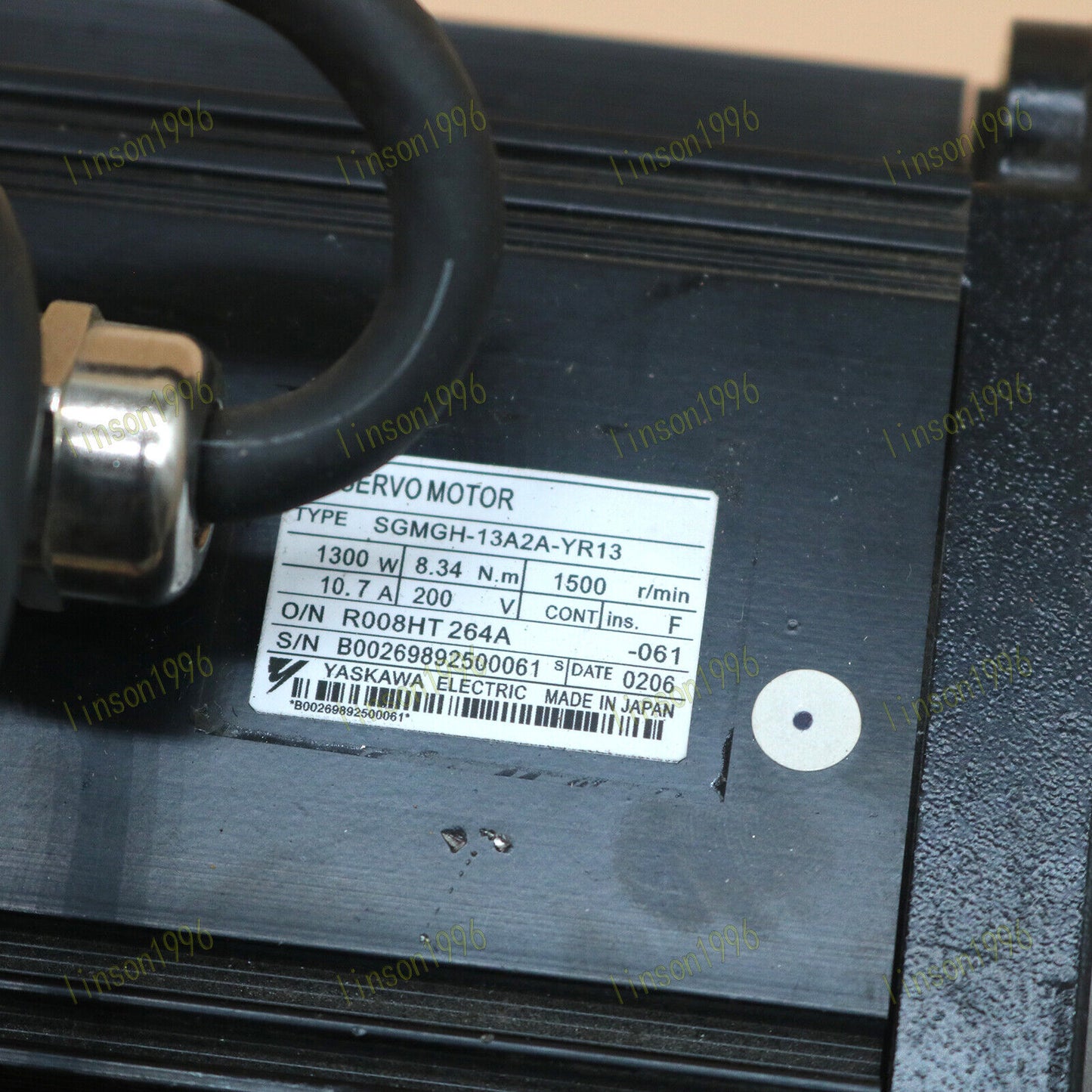 Yaskawa SGMGH-13A2A-YR13 Servo Motor - YASKAWA
