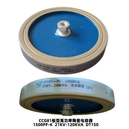new CCG81-5U 1500PF-K 21KV-120KVA High Frequency High Voltage Ceramic Capacitor - ELECTROCERAM