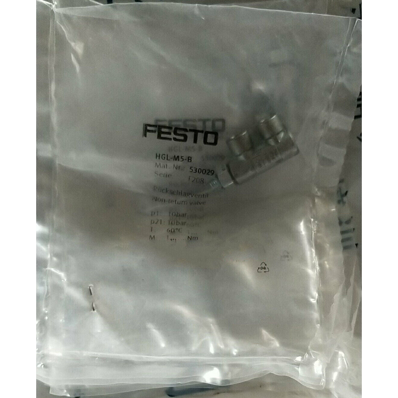 FESTO HGL-M5-B Check Valve Fast Delivery - FESTO