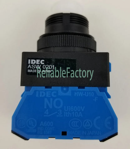 1PCS IDEC ASW220 Selector Switch 2-Position Maintained 2NO Panel Mnt 22mm