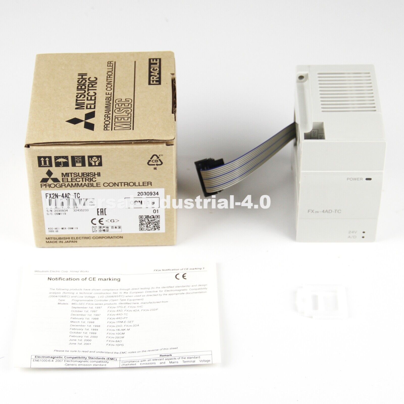 MITSUBISHI FX2N-4AD-TC FX2N4ADTC Analog Thermocouple Input Module - MITSUBISHI