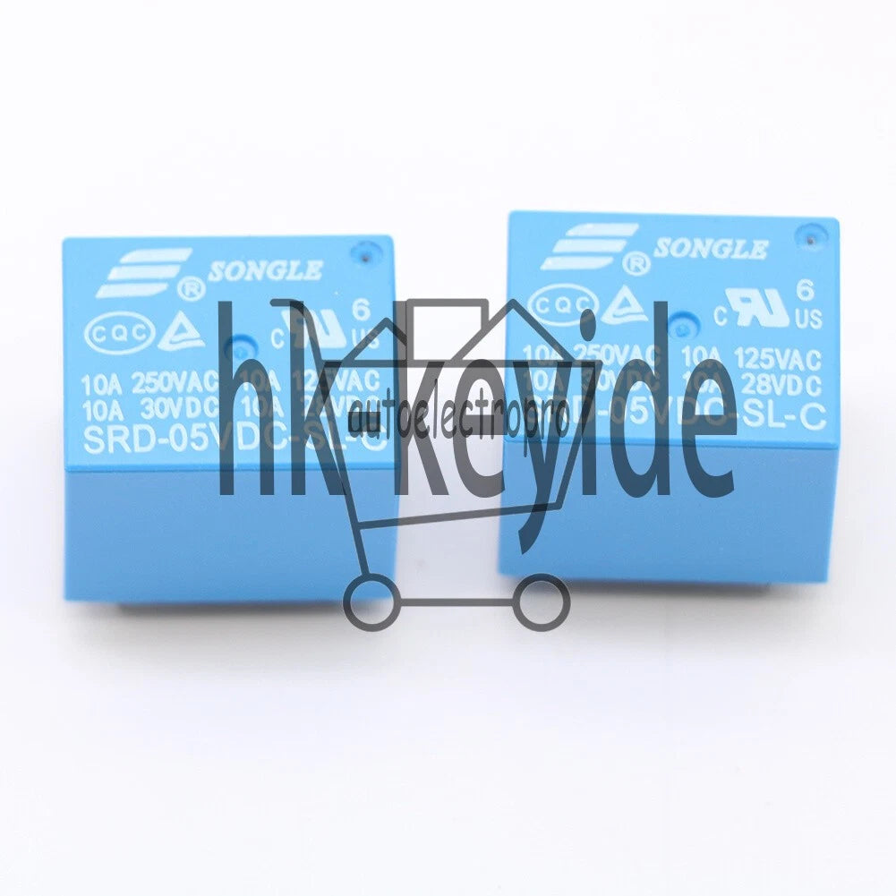 1pcs SRD-05VDC-SL-C 5 Pins SONGLE Power Relay 5V DC SPDT PCB Type SRD-5VDC-SL-C