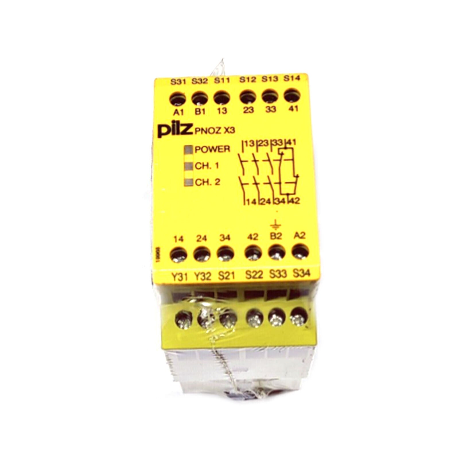 PILZ 774314 Safety Relay PNOZ X3 110VAC 24VDC 1SC - PILZ