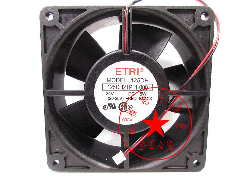 ETRI 125DH2TP11-000 125DH2TP11000 24V 6W 125DH 120*120*38mm cooling fan