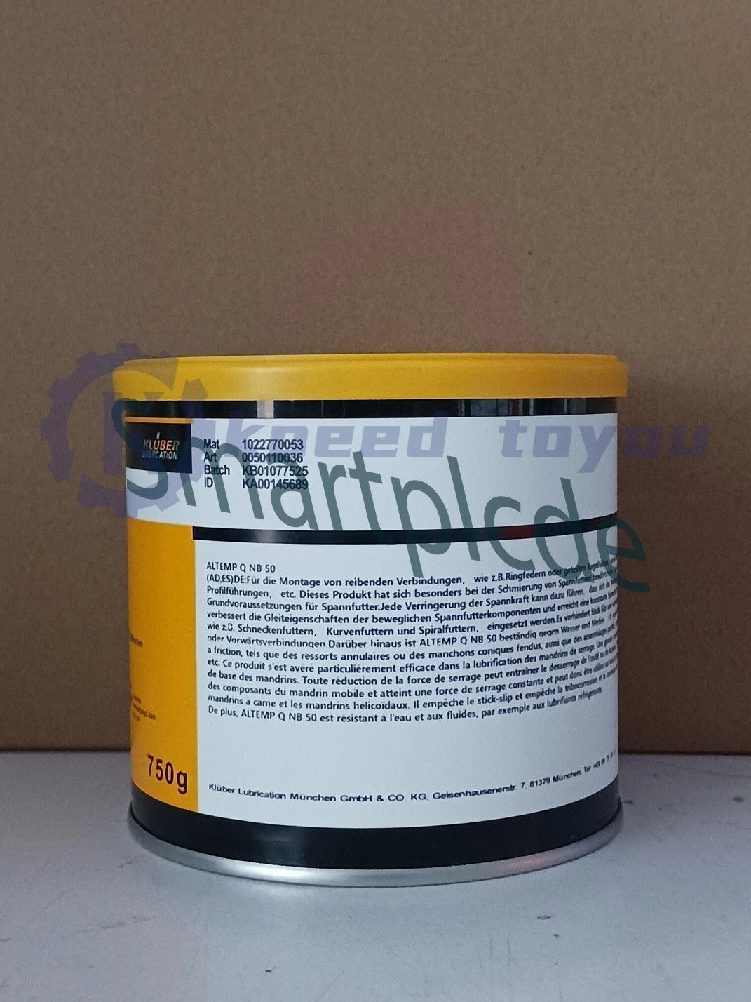 1PCS KLUBER Lubrication ALTEMP Q NB 50 Grease 750g ( 1.7 LB) free ship