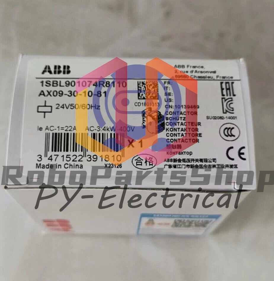 ABB AX09-30-10-81 Contactor 24V 50/60Hz 1SBL901074R8110 1pcs