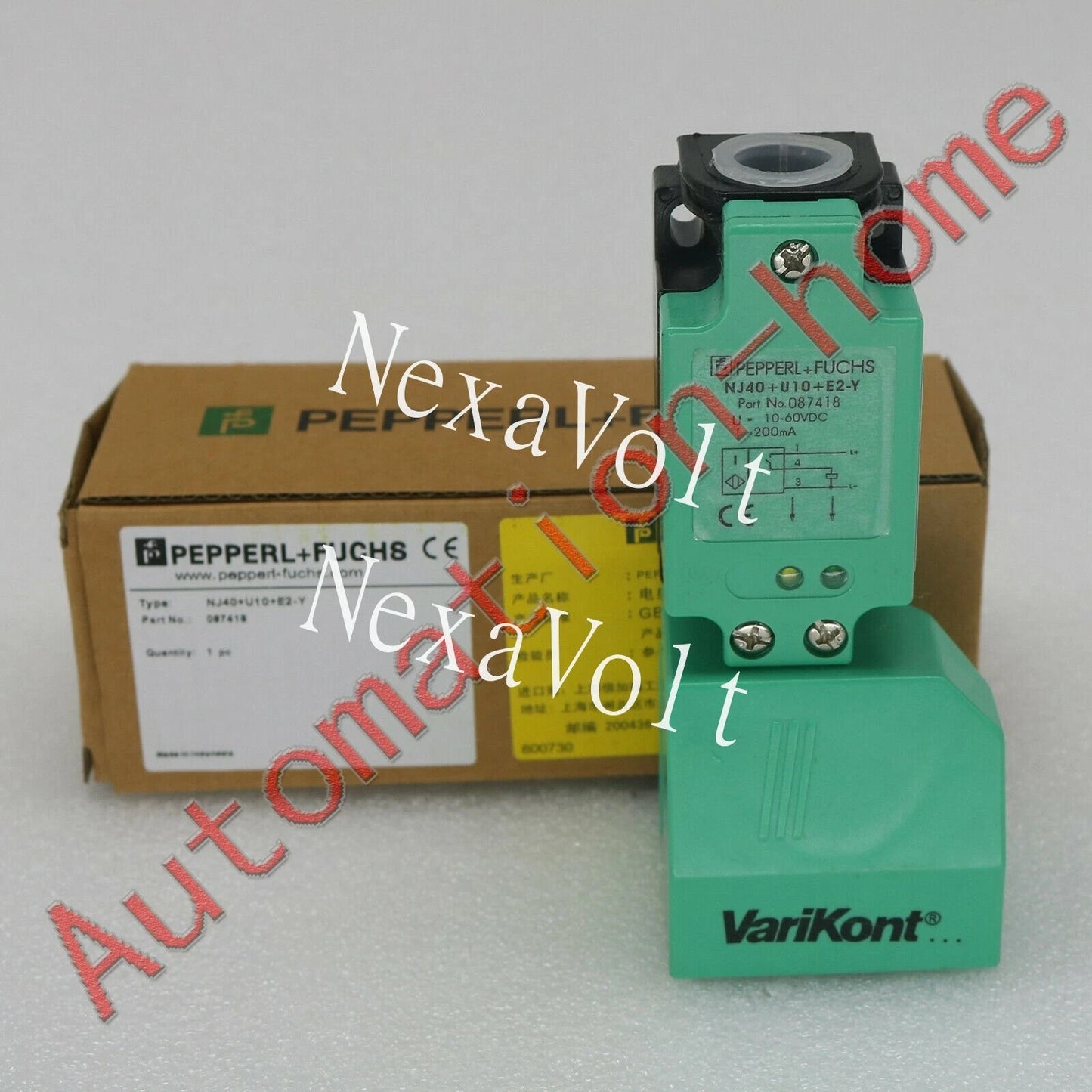 PEPPERL+FUCHS NJ40+U10+E2-Y 087418 Proximity switch sensor Free Shipping