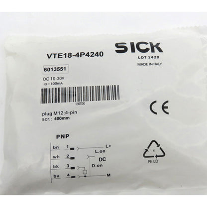SICK VTE18-4P4240 Photoelectric Switch Sensor High Sensitivity Industrial Application - SICK