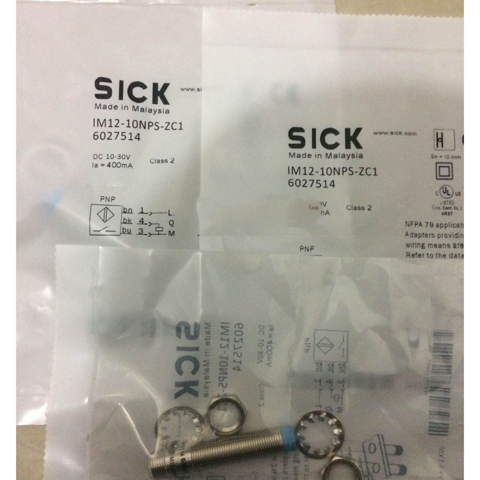 New One Proximity Switch Sensor IM12-10NPS-ZC1 - BRAND NAME