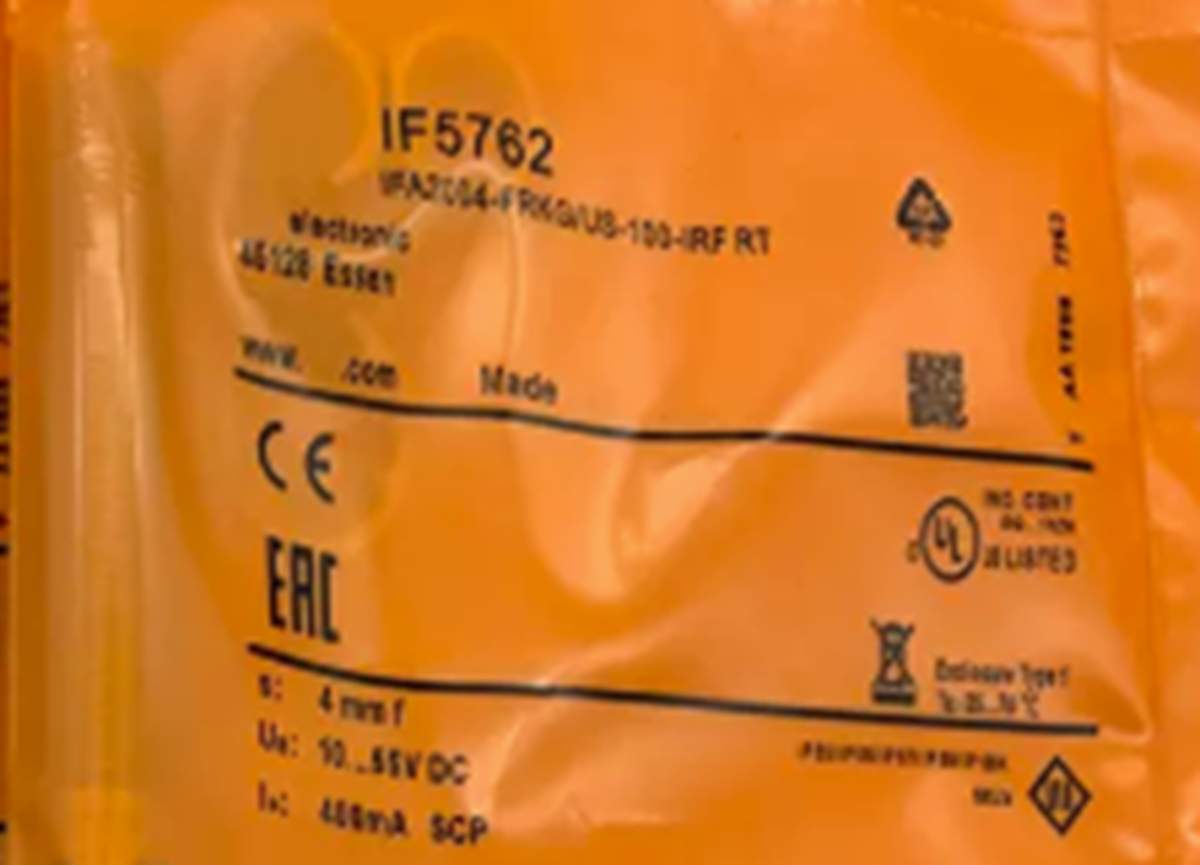 IFM Inductive Proximity Sensor Model IF5762 - IFM