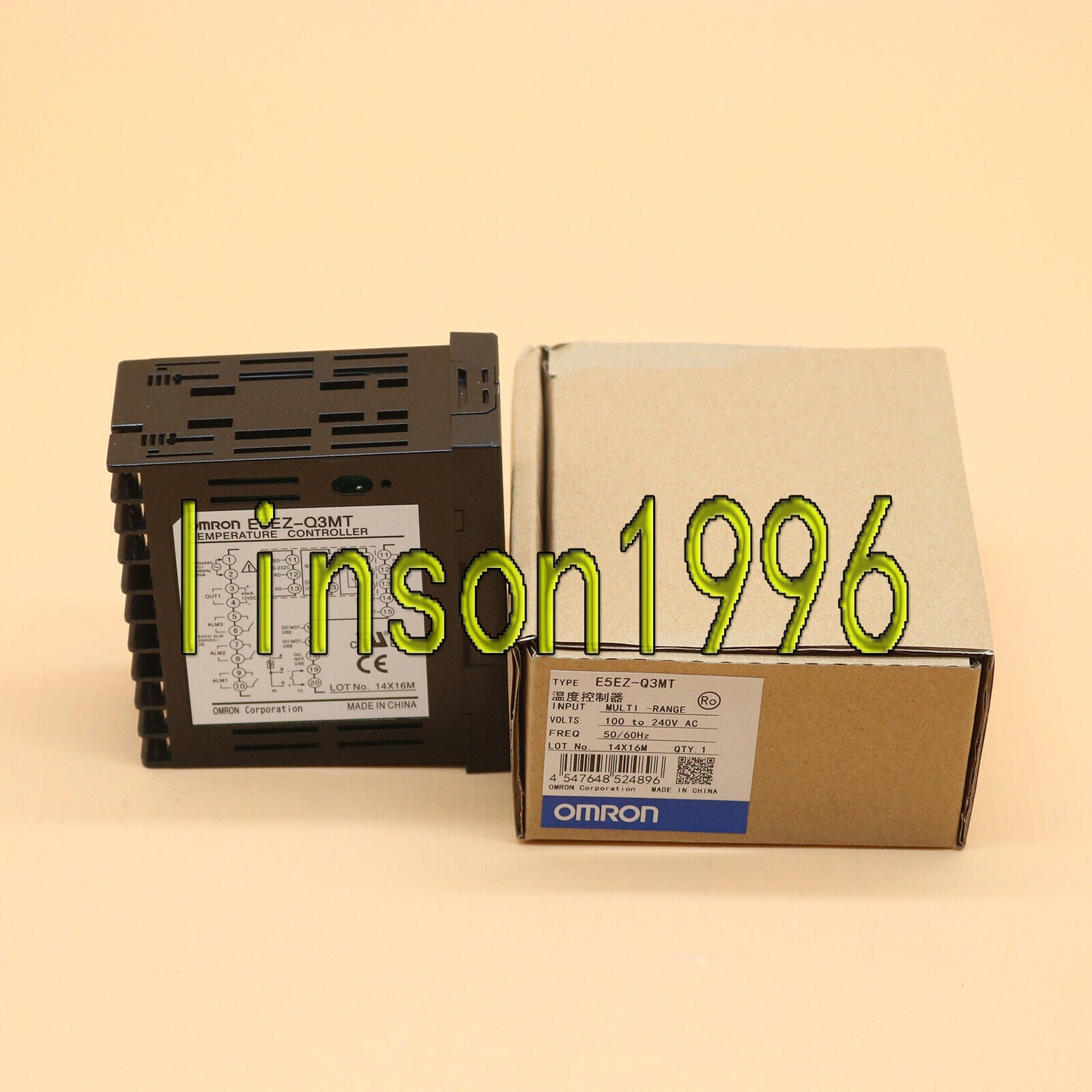 new 1pc  Omron PLC Temperature Controller E5EZ-Q3MT 100-240VAC In Box Ship