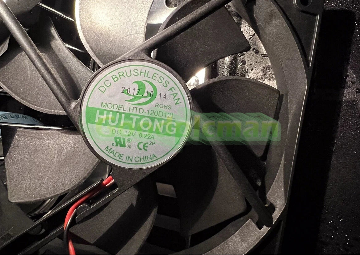 1PC HTD-120D12L Cooling Fan 12V 0.22A 2-wire