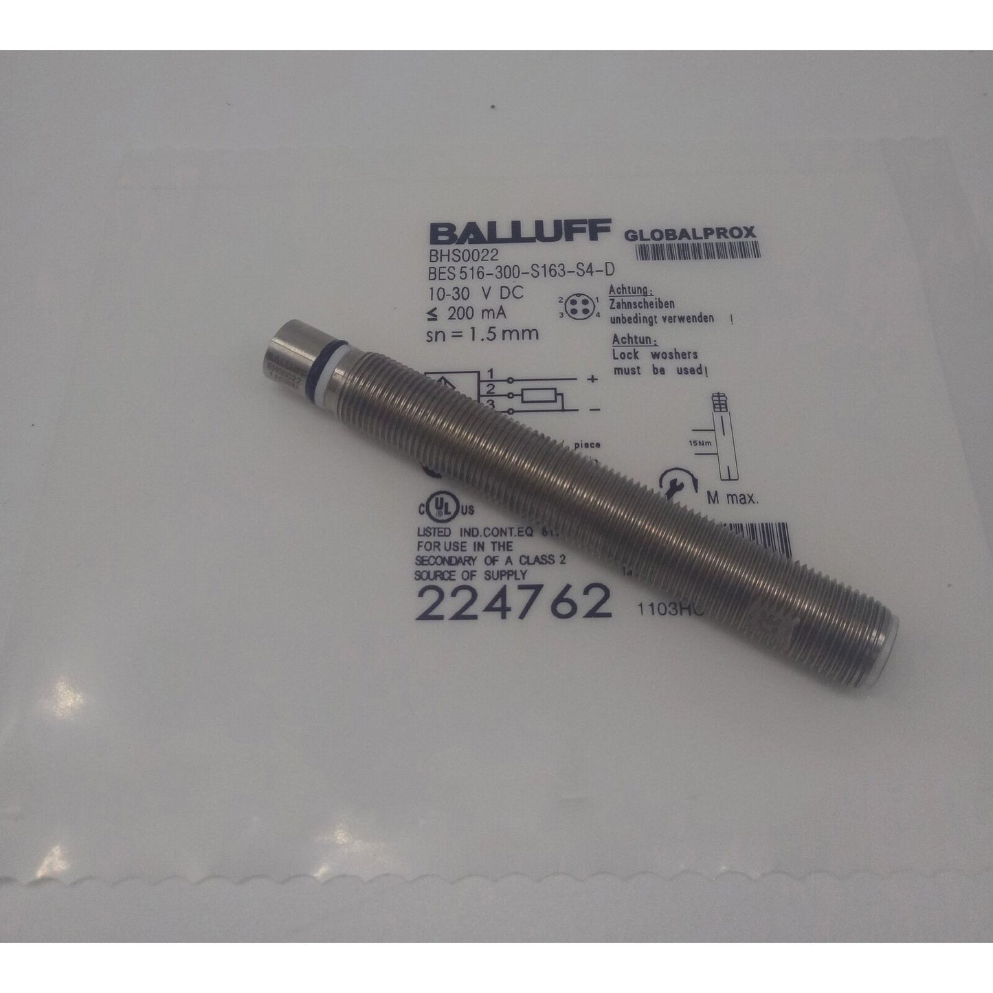 ONE BALLUFF SENSORS BES 516-300-S163-S4-D Proximity Sensor Fast Ship - ONE BALLUFF