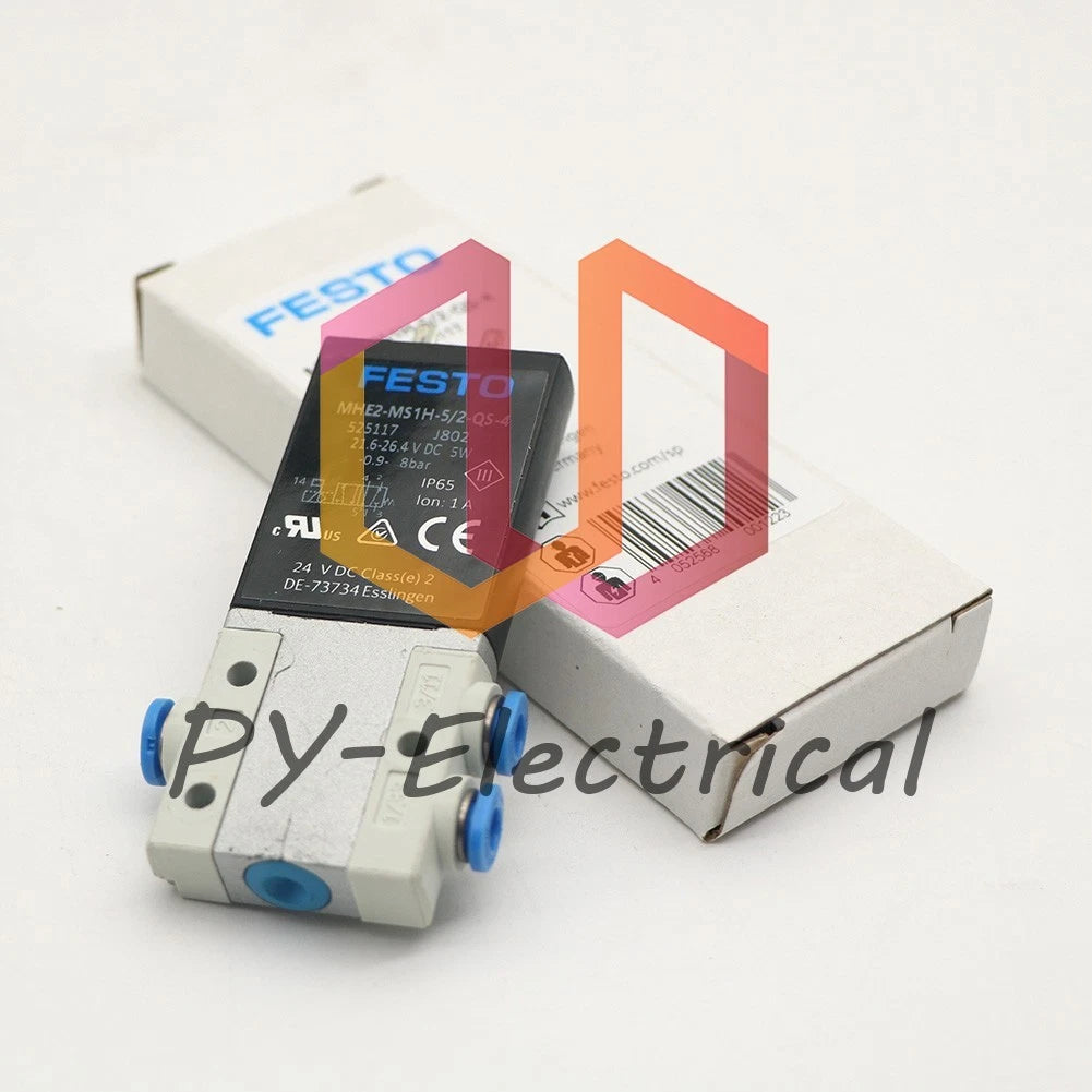 FESTO MHE2-MS1H-5/2-QS-4 525117 Solenoid Valve (1PCS)