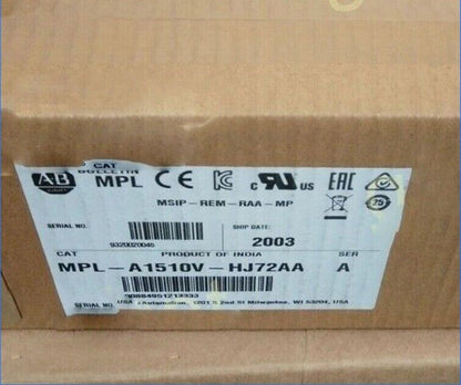ALLEN BRADLEY Servo Motor MPL-A1510V-HJ72AA - ALLEN BRADLEY