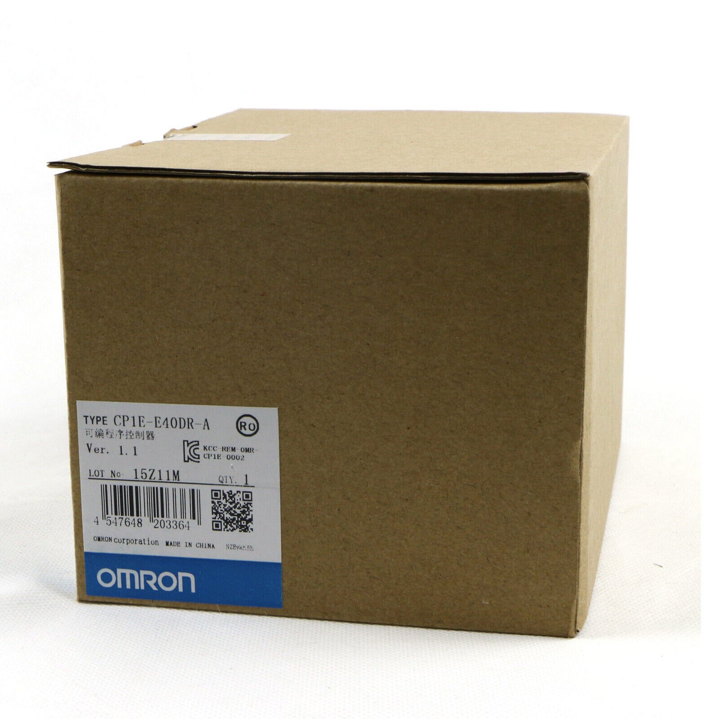 Omron CP1E-E40DR-A programmable controller with high precision and NIB design - OMRON