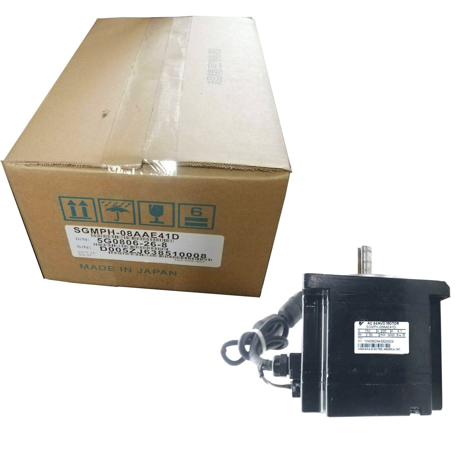 1PC Yaskawa Servo Motor SGMPH-08AAE41D - YASKAWA